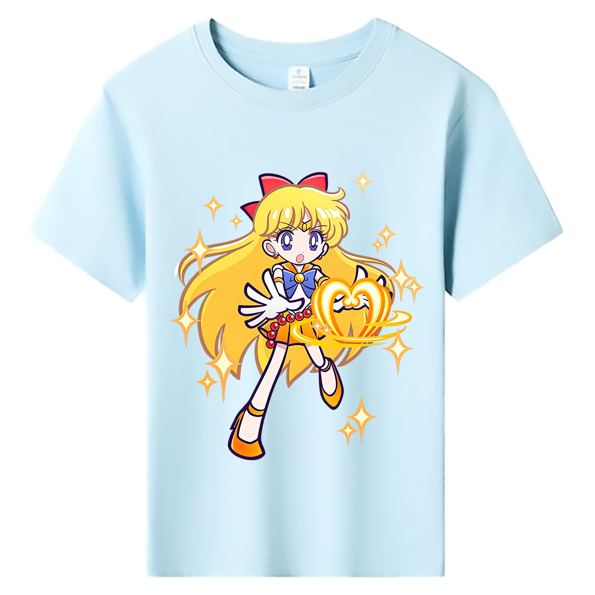（画像用） 美少女戦士セーラームーン 愛野 美奈子 あいの みなこ Sailor Moon Aino Minako 綿100％キッズTシャツ（フロントプリント）